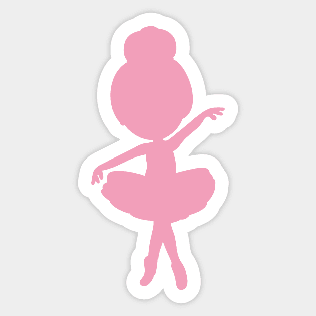 Ballerina Silhouette, Ballet Dancer, Ballet Girl Sticker by Jelena Dunčević